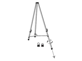 Telescopische Draagbare Ezel Grijs - 2