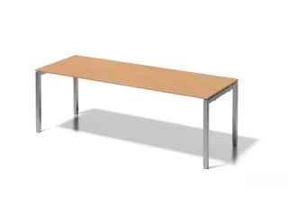 In hoogte verstelbaar bureau,HxBxD 650-850x2200x800mm,blad beuken - 1