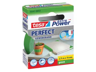 Plakband Tesa textiel 19mmx2.75m groen - 1