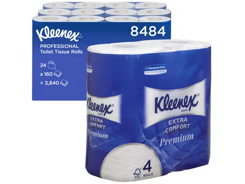 Toiletpapier Kleenex 4-laags 160vel wit 8484