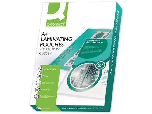 Lamineerhoes A4 Glanzend 216x303mm 2x250 Micron Doos 100 stuks