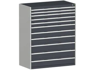 ladekast HxBxD 1600x1300x750mm 11laden zware lasten RAL7035 RAL7016 - 1