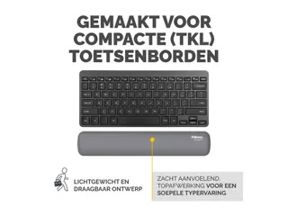 Polssteun Fellowes Breyta compact grijs 6x32cm - 10