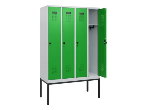 schoollocker,HxBxD 1950x1200x500mm,4vak,vak B 300mm,draaigrendel