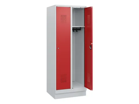 schoollocker,HxBxD 1630x600x500mm,2vak,vak B 300mm,cil.-slot,sokkel