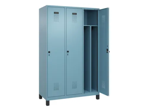 locker voor scheiding van kleding,HxBxD 1950x1200x500mm,3vak