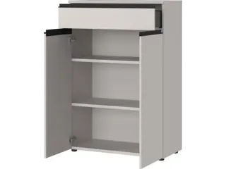 dossierkast,HxBxD 1200x810x400mm,2xhouten legbord,3ordnerhoogte - 3