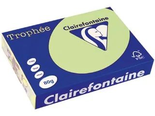 Trophée Pastel gekleurd papier A4 80 gram 500vel Groen - 1