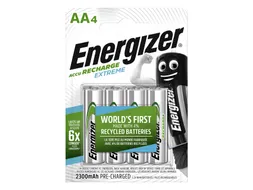 Batterij oplaadbaar Energizer 4x AA 2300mAh