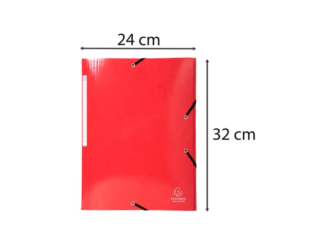 Elastomap A4 3 kleppen IDERAMA Maxi Capacity glanskarton rood