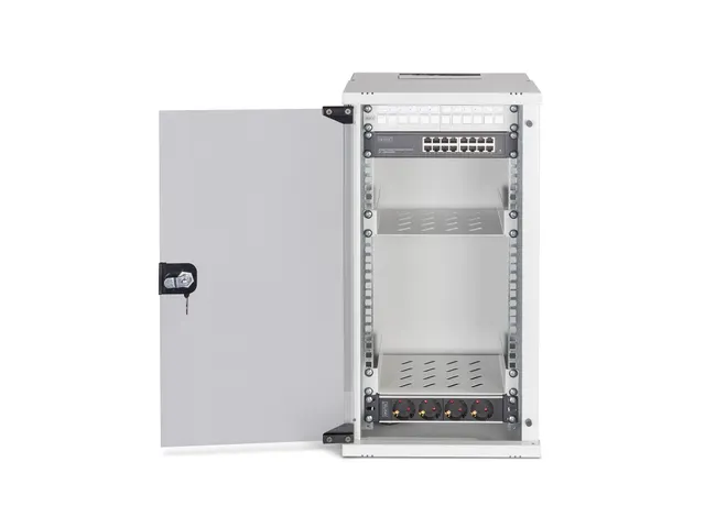Digitus DN-49104-SET rack 12U Wandrek Serverkast Grijs