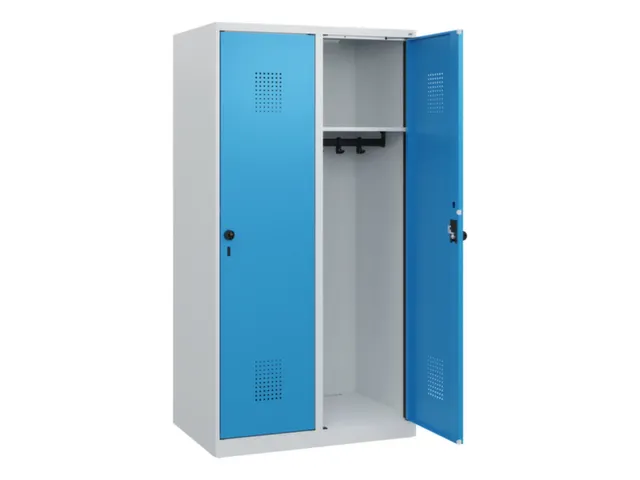 schoollocker,HxBxD 1530x800x500mm,2vak,vak B 400mm,draaigrendel