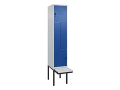 Z-garderobekast,HxBxD 2120x400x815mm,2vak,vak B 400mm,draaigrendel