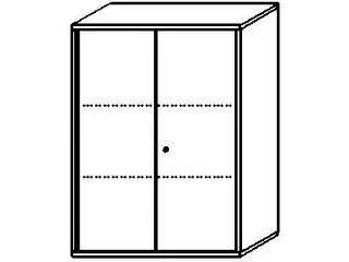 kantoorkast HxBxD 1150x800x430mm romp onyxgrijs decor front beuken - 6
