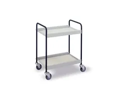 Universele Wagen Staalbuis 40kg 625x390mm 2 Etages Diepzwart