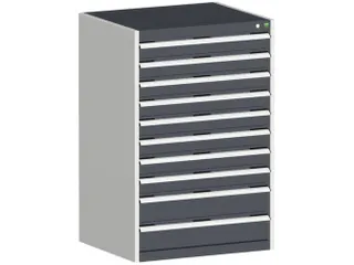 ladekast HxBxD 1200x800x650mm 10laden zware lasten RAL7035 RAL7016 - 1