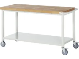 Werkbank 880x1500x700mm Beukenhouten Werkblad Legbord Duwbeugel
