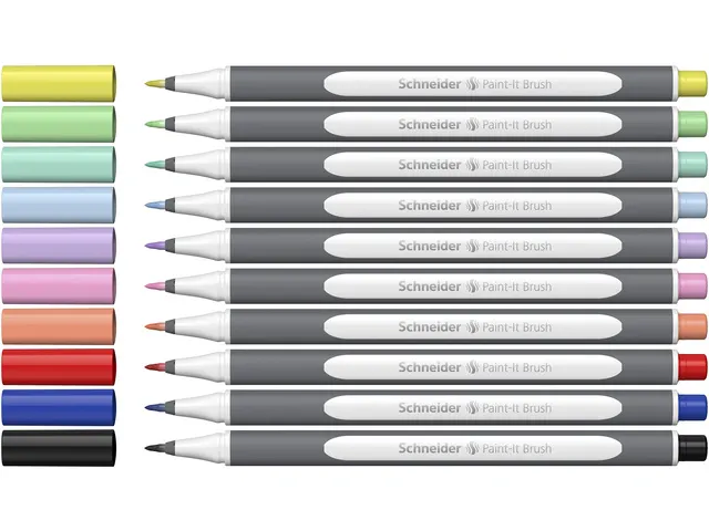 Brushpen Schneider Paint-It 070 8+2 GRATIS assorti karton etui