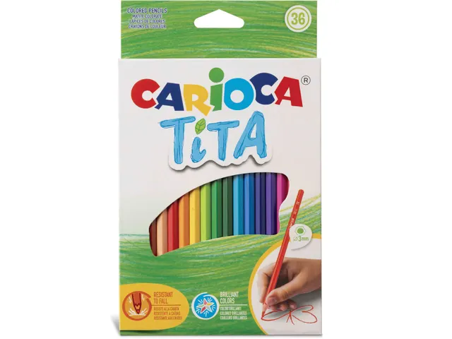 kleurpotlood Tita 36 stuks in een kartonnen etui