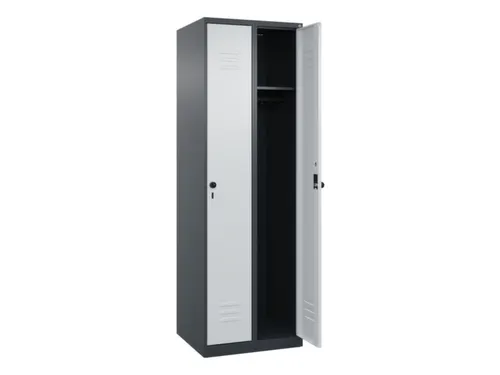 locker,HxBxD 1850x600x500mm,2vak,vak B 300mm,draaigrendel