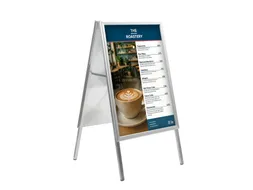 Europel Stoepbord Economy A1 32mm zilver