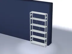 systeemstelling,grondveld,HxBxD 2500x1360x335mm,vakl. 200kg