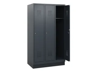 schoollocker,HxBxD 1630x900x500mm,3vak,vak B 300mm,cil.-slot,sokkel - 1