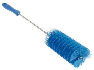 Pijpborstel Met Handvat Ø 60mm Medium Blauw - 1