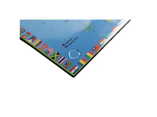 Onderlegger PVC 37,5x57,5cm wereld