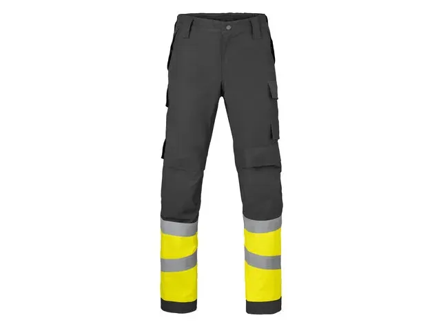 Havep 80567 werkbroek, houtskool/fluo geel, maat 50, per stuk