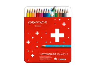 Kleurpotloden Caran D'ache Swisscolor Aquarel 18stuks Assorti - 1