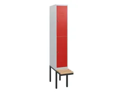 Dubbeldekse dekenkist,HxBxD 1950x300x815mm,1x2vak.,vak B 300mm
