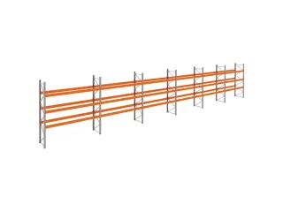 palletstelling,basis+5xaanbouw,HxBxD 3990x22300x1100mm,vakl. 3400kg - 1