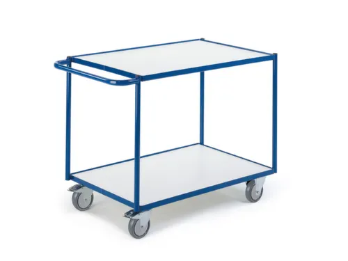 tafelwagen,draagverm. 250kg,2etage(s),laadvl. LxB 790x490mm,houtetage