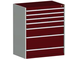 Ladekast 1200x1050x650mm 7laden 200kg Kleur Ral3004 - 1