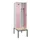locker met bank,voor scheiding van kleding,HxBxD 2120x600x815mm,2vak