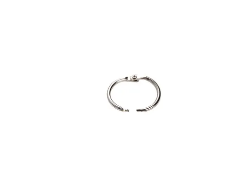 Boekbindersring Creativ Company 19mm zilver 10 stuks