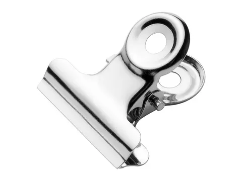 Bulldog klem Westcott 21,5x5,6mm metaal zilver 10st.