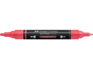 Acrylmarker Faber-Castell Multimark 255 orange neon - 3