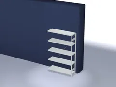 systeemstelling,aanbouwveld,HxBxD 2000x1310x435mm,vakl. 180kg