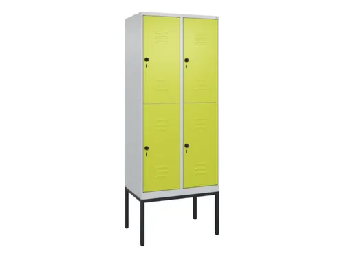dubbeldekse locker,HxBxD 2120x800x500mm,2x2vak.,vak B 400mm