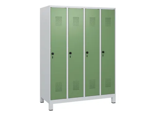 schoollocker,HxBxD 1630x1200x500mm,4vak,vak B 300mm,draaigrendel