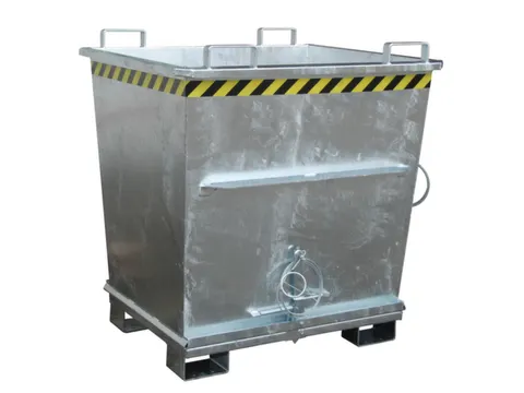 Bodemklepcontainer 1271x1040x1200mm 1m³ 2000kg Verzinkt