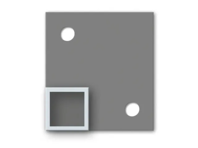 poteau d'angle p. parois de séparation H 2200mm RAL5002