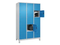 lockerkast,HxBxD 1950x1200x500mm,3x5vakken,vak B 400mm,cil.-slot