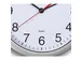 Horloge murale MAULrun quartz Ø25x5cm plastique argent/blanc avec pil