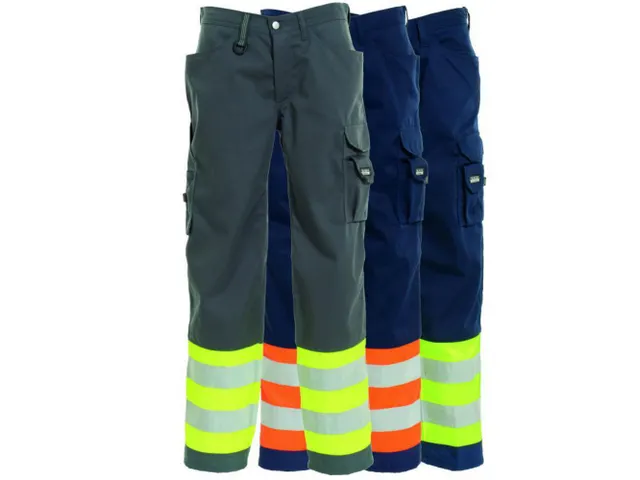 Tranemo 4821 werkbroek, fluo geel/marineblauw, maat 29, per stuk
