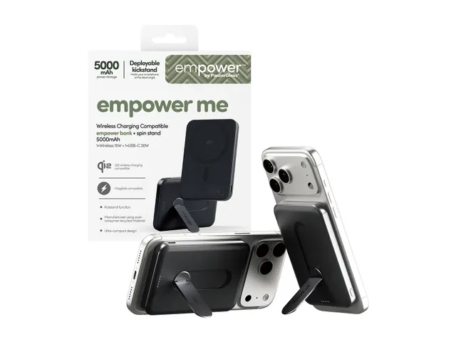 PanzerGlass empower by empower Bank w. Spin Stand | 5000mAh |