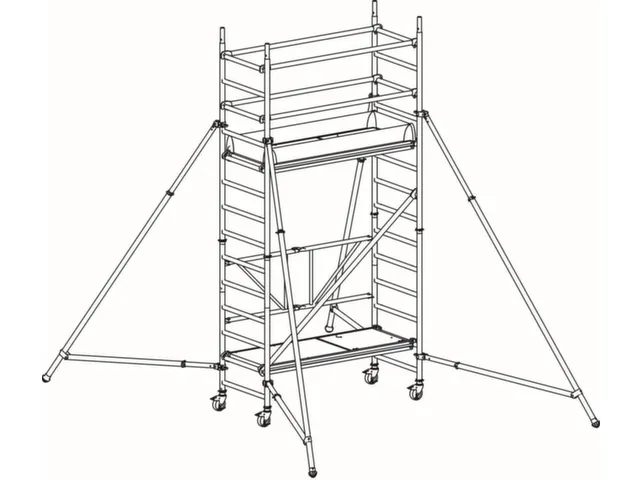 rolsteiger,reik H 4,57m,steiger H 3,8m,2platform(s),m. luik