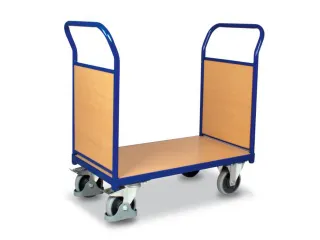 Platformwagen 400kg Laadvlak 850x500mm 2 Kopwanden Ral 5010 - 2